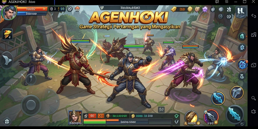 Tampilan menarik dari gameplay AGENHOKI yang mendebarkan.