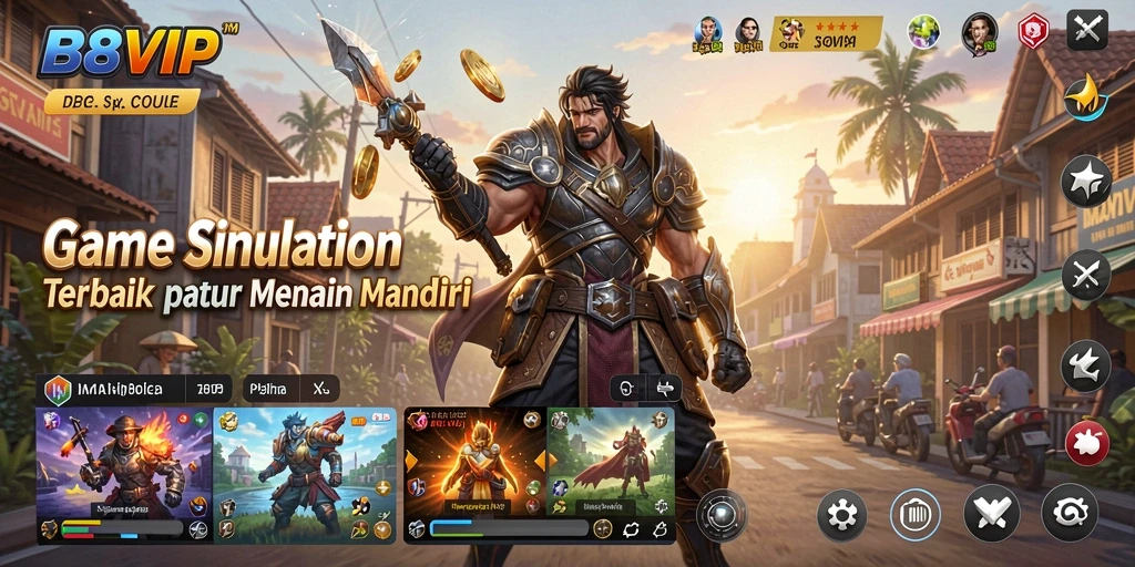 Tampilan gameplay B8VIP yang seru dan interaktif.