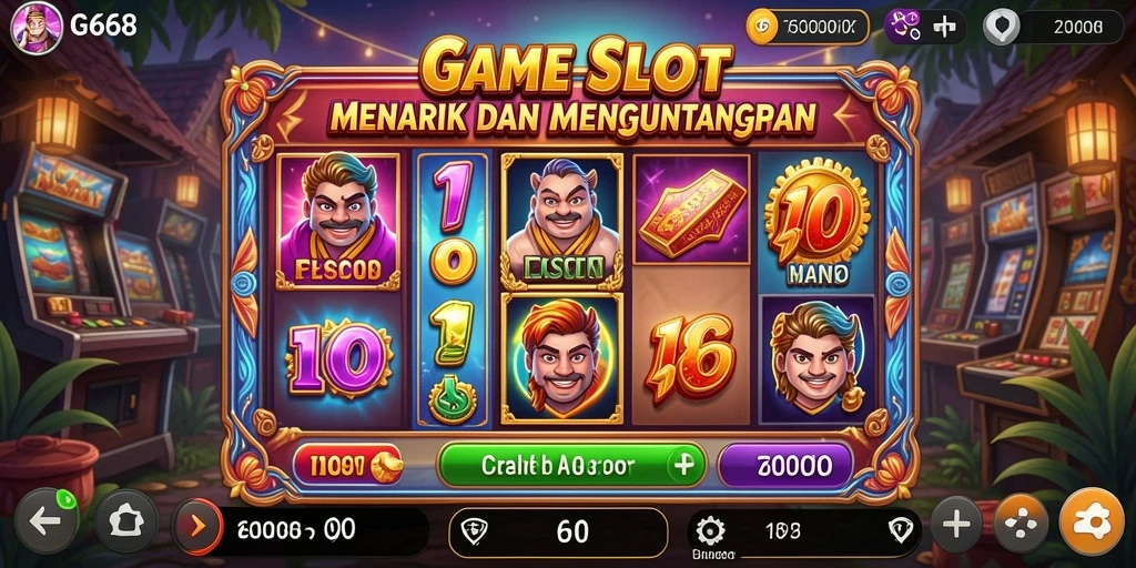 Screenshot gameplay G668 yang menampilkan putaran slot yang seru.