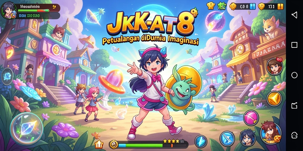 Tampilan gameplay JKT8 dengan karakter Anime yang menarik.