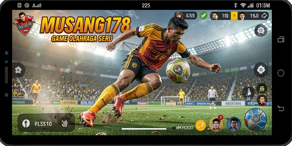 Screenshot gameplay <strong>MUSANG178</strong> menampilkan aksi seru olahraga.