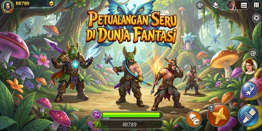 Tampilan gameplay menakjubkan di dunia fantasi RR789.