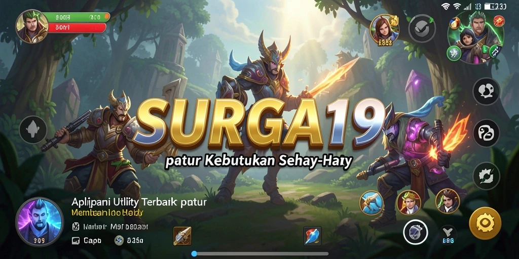 Tampilan utama SURGA19 dengan fitur-fitur Utility yang bermanfaat.