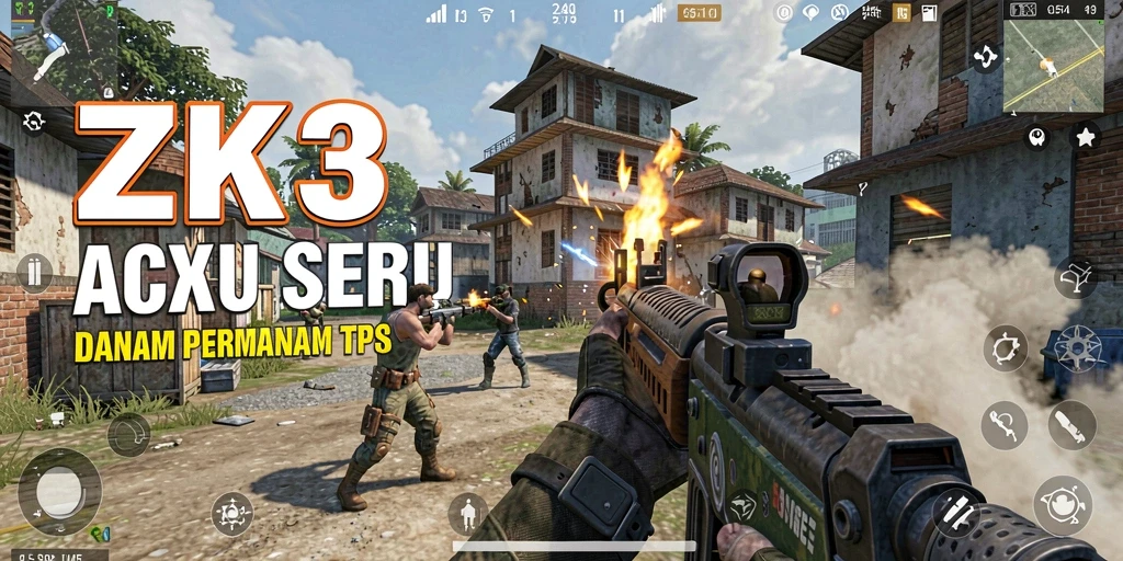 Gameplay menegangkan di ZK3 dengan pertempuran penuh aksi.